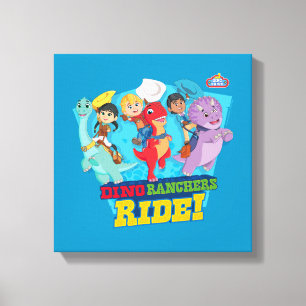 Dino Ranch The Ranchers Ride! Canvas Print