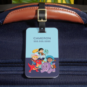 Dino Ranch Yee Haw! Luggage Tag
