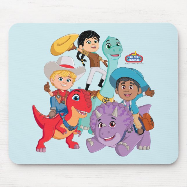 Dino Ranch Yee Haw! Mouse Pad (Front)