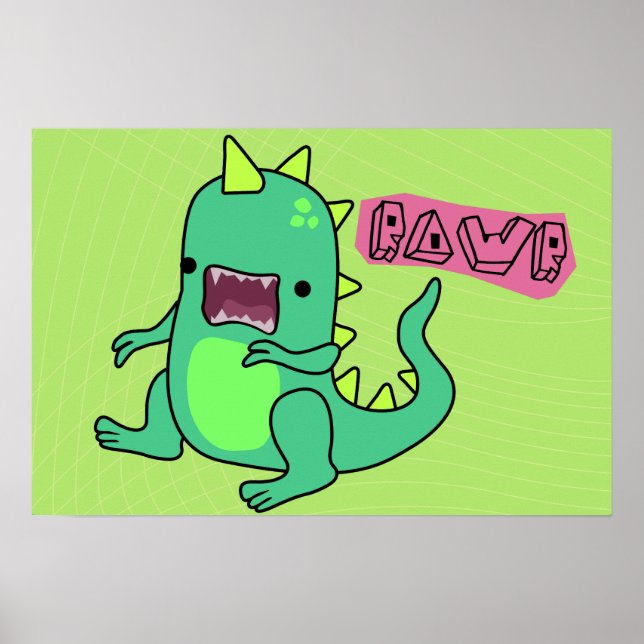 Dino Rawr Poster (Front)