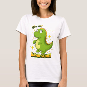 Dino RAWR-SOME Charm T-Shirt