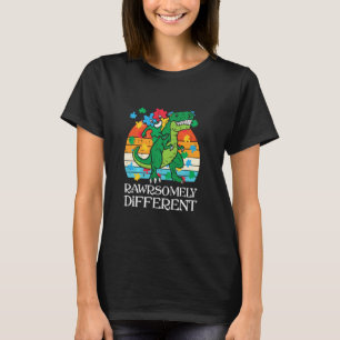 Dino Rawrsomely Different Autism Awareness Toddler T-Shirt