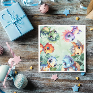 Dino Roar Birthday Bash Napkin