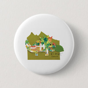 Dino Roar - Kids Art for CHOC 6 Cm Round Badge