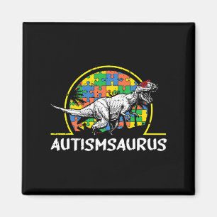 Dino-saur Autism Awareness Gifts For Kids Cute T-r Magnet