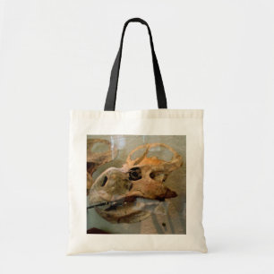 Dino Skull Oil Painting Tote Bag