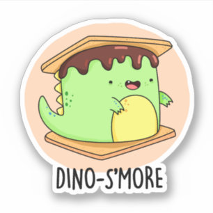 Dino-smore Funny Dinosaur Smore Pun 