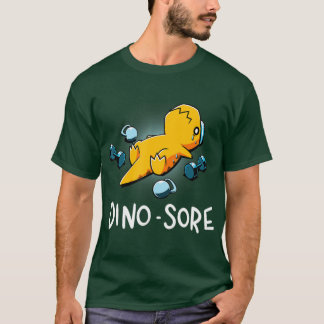 Dino Sore Funny Dinosaur Workout Gym Fitness Lifti T-Shirt