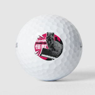 Dino Synth Musician  Golf Balls