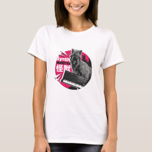 Dino Synth Musician T-Shirt