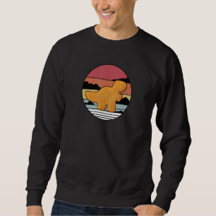 Dino T-Rex Chicken Nugget Retro Vintage Dino Tyran Sweatshirt