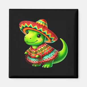 Dino t-rex sombrero cinco de mayo mexican dinosaur magnet