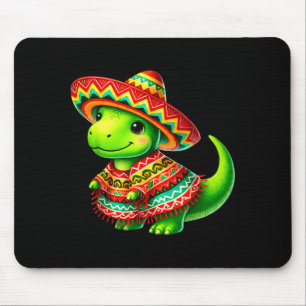 Dino t-rex sombrero cinco de mayo mexican dinosaur mouse pad