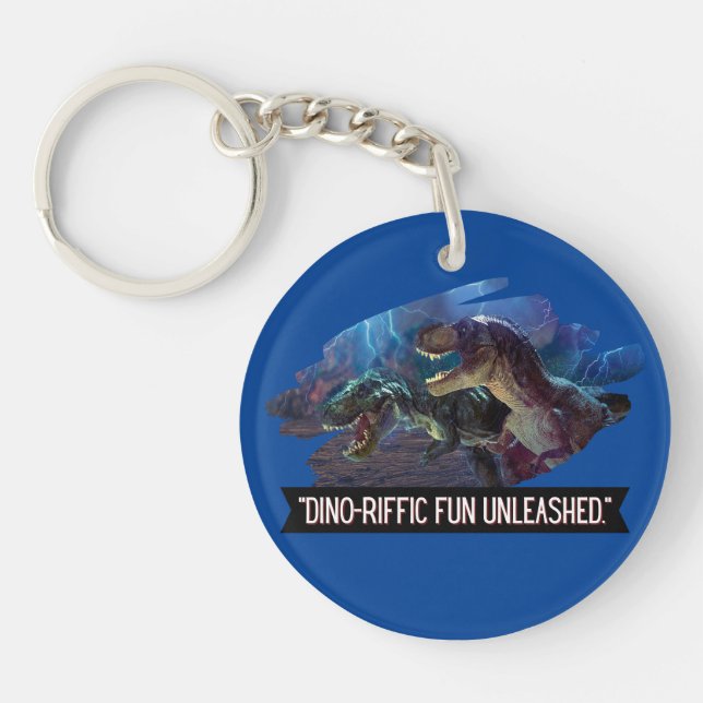 dino - terrific fununleashed  key ring (Front)
