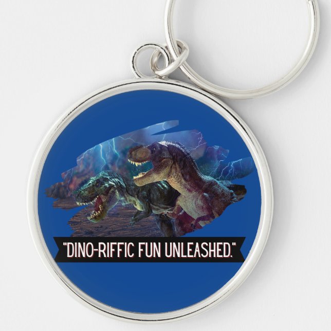 dino - terrific fununleashed  key ring (Front)