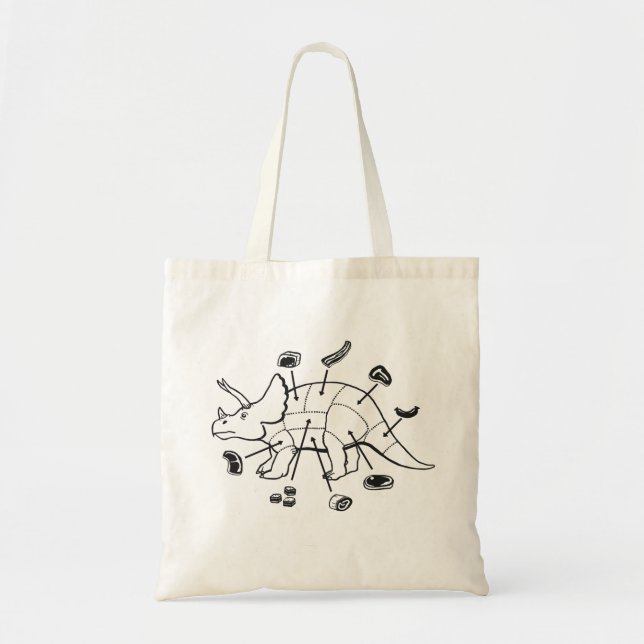 Dino, The Other White Meat tote bag (Front)