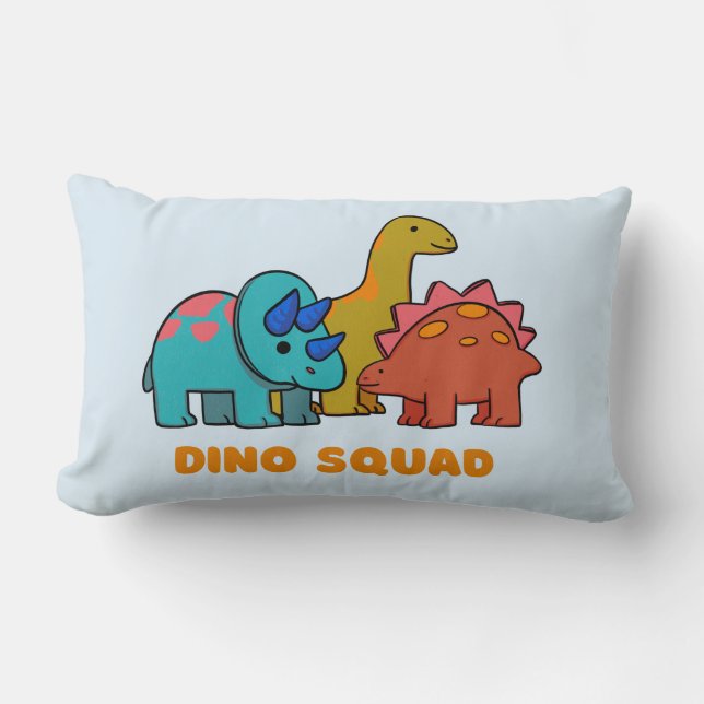 Dino Throw Pillow  (Front)
