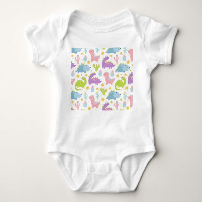 Dino Time Baby Bodysuit (Front)