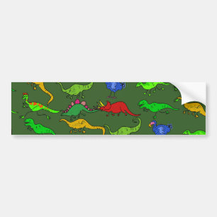 Dino Wallpaper Bumper Sticker