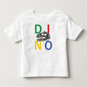 DINO - White Toddler Fine Jersey T-Shirt