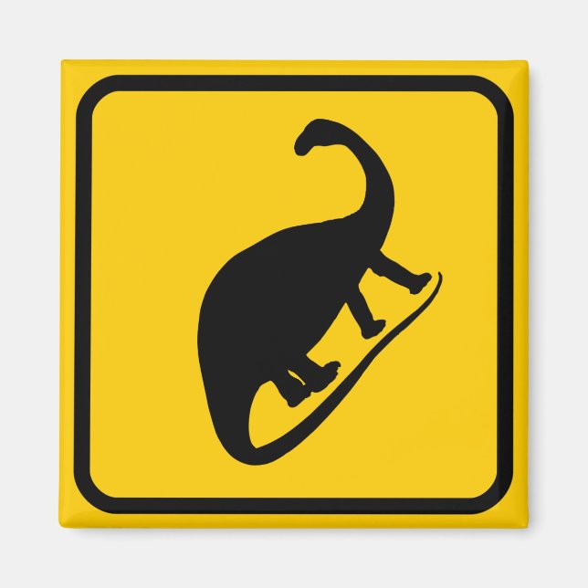 Dino Xing Sign Magnet (Front)