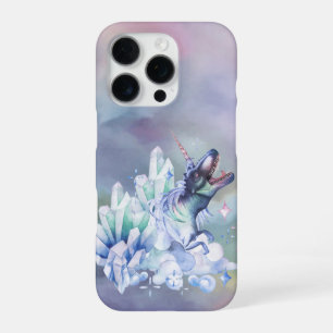 Dinocorn Crystal Fantasy Dinosaur Unicorn Horn iPhone 16 Pro Case