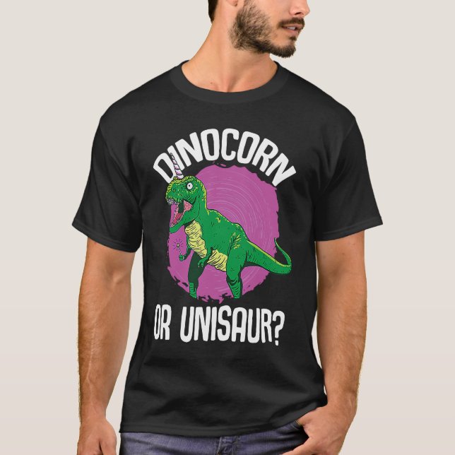 Dinocorn or Unisaur Dinosaur Unicorn Dino T-Shirt (Front)