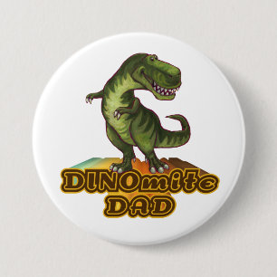 Dinomite Dad 7.5 Cm Round Badge