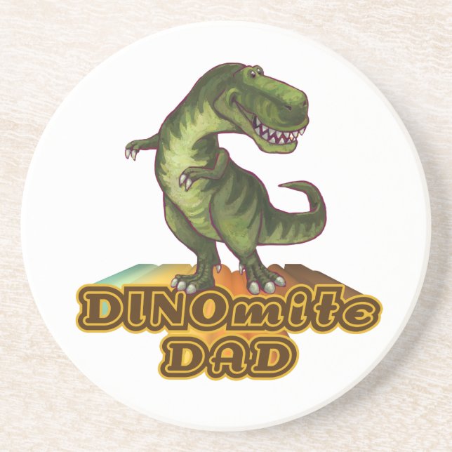 Dinomite Dad Coaster (Front)