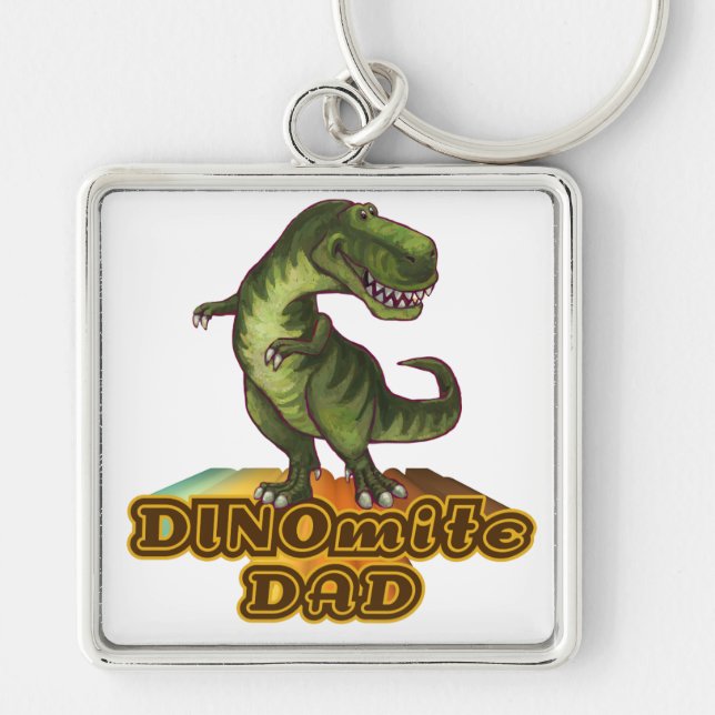 Dinomite Dad Key Ring (Front)