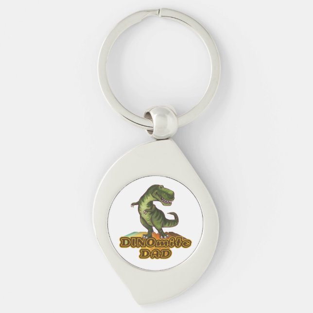 Dinomite Dad Key Ring (Front)