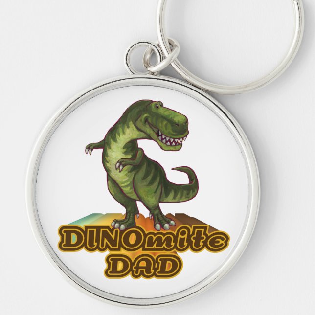 Dinomite Dad Key Ring (Front)