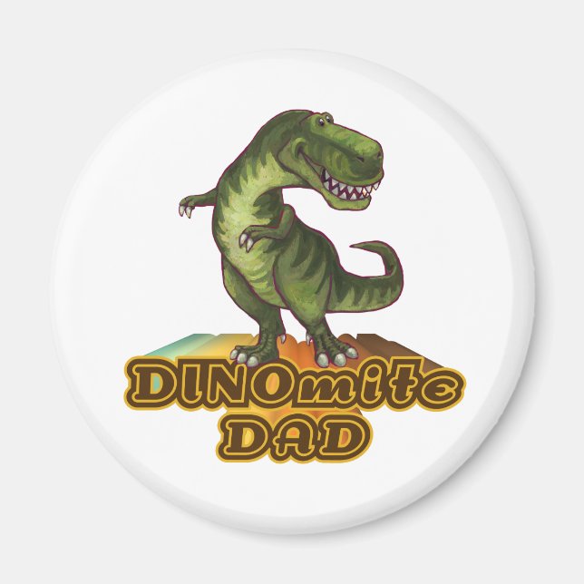 Dinomite Dad Magnet (Front)