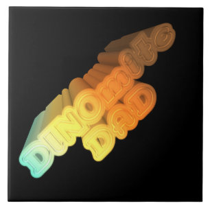 Dinomite Dad Words Tile