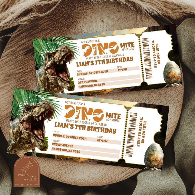 Dinomite Jurassic Birthday Ticket (Creator Uploaded)