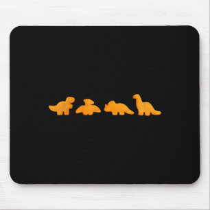 Dinos Chicken Nuggets Pattern _ Funny Realistic Di Mouse Pad