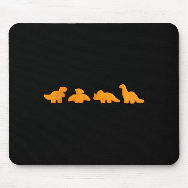 Dinos Chicken Nuggets Pattern _ Funny Realistic Di Mouse Pad (Front)