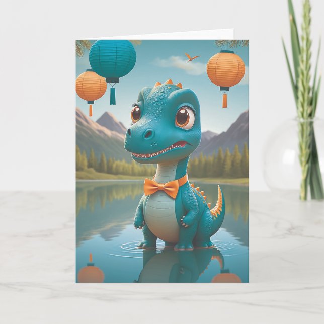 Dino's Dapper Reflection Moment Card (Front)