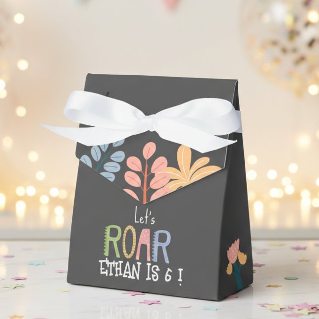Dinos let's roar prehistoric kids birthday favour box (Creator Uploaded)