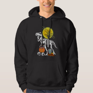 dinosau skull halloween hoodie