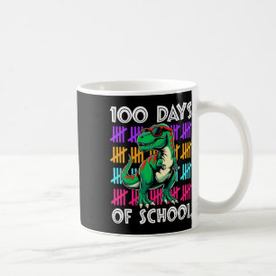 Dinosaur 100 Days Of School Teacher Student Boys K Coffee Mug