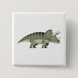 Dinosaur 15 Cm Square Badge