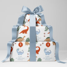 Dinosaur 1st Birthday Party Custom Name