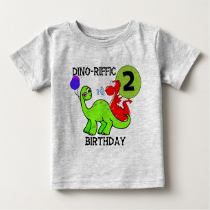 Dinosaur 2nd Birthday T-shirts and Gifts