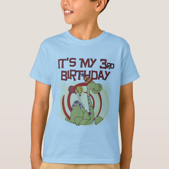 Dinosaur 3rd Birthday Tshirts and Gifts (Front)