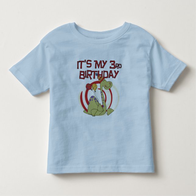 Dinosaur 3rd Birthday Tshirts and Gifts (Front)