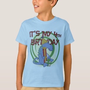 Dinosaur 4th Birthday T-shirts and Gifts