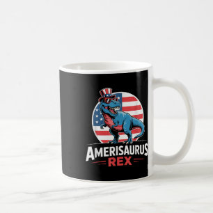 Dinosaur 4th Of July Men Women Boys Girls Amerisau Coffee Mug
