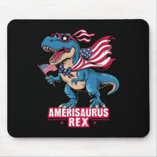 Dinosaur 4th Of July Men Women Boys Girls Amerisau Mouse Pad