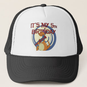 Dinosaur 5th Birthday Tshirts and Gifts Trucker Hat
